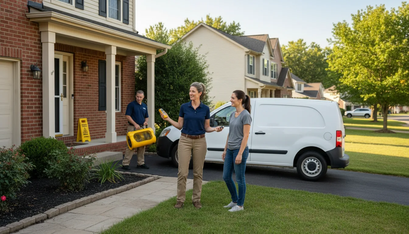 Residential water damage restoration in Coolville, OH